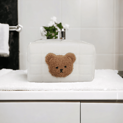 Trousse de toilette bébé avec tête d'ourson